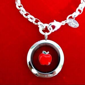 Origami Owl Apple Charm 